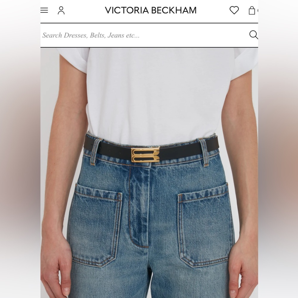 Victoria Beckham leather waste belt